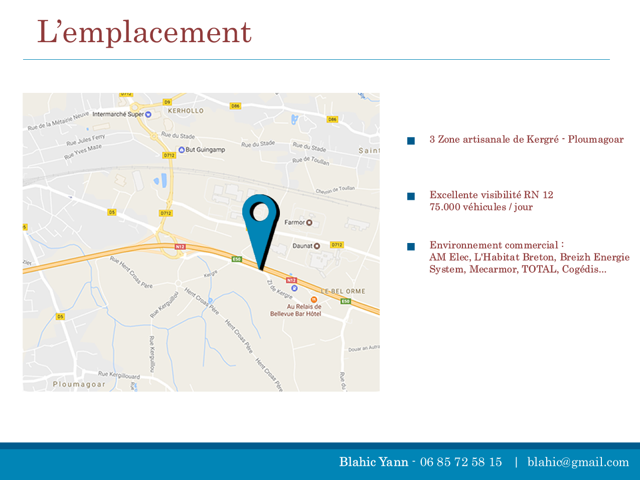 local a louer RN 12 guingamp